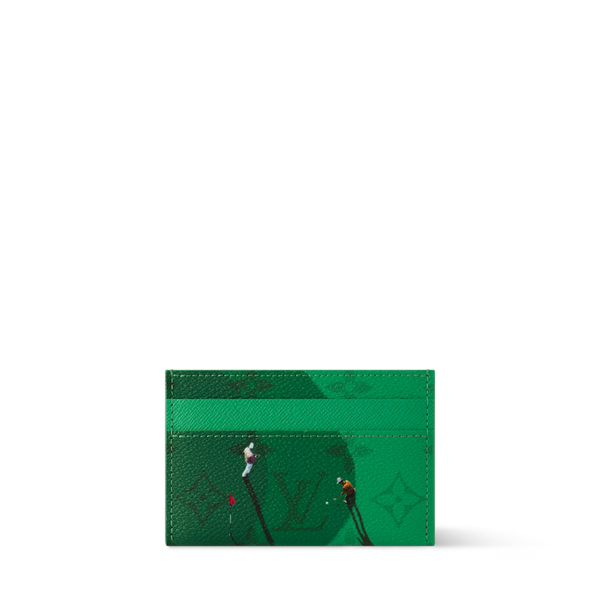 Louis Vuitton Golf Green Card Holder – Luxury Leather Card Wallet