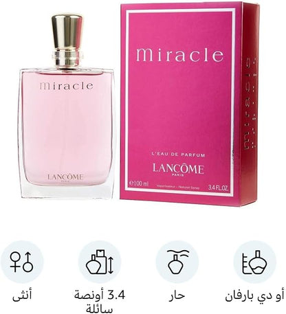Lancôme Miracle Eau de Parfum for Women – 3.4 oz / 100ml