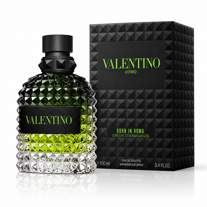 Valentino Uomo Born In Roma Green Stravaganza – 3.4 oz Eau de Toilette
