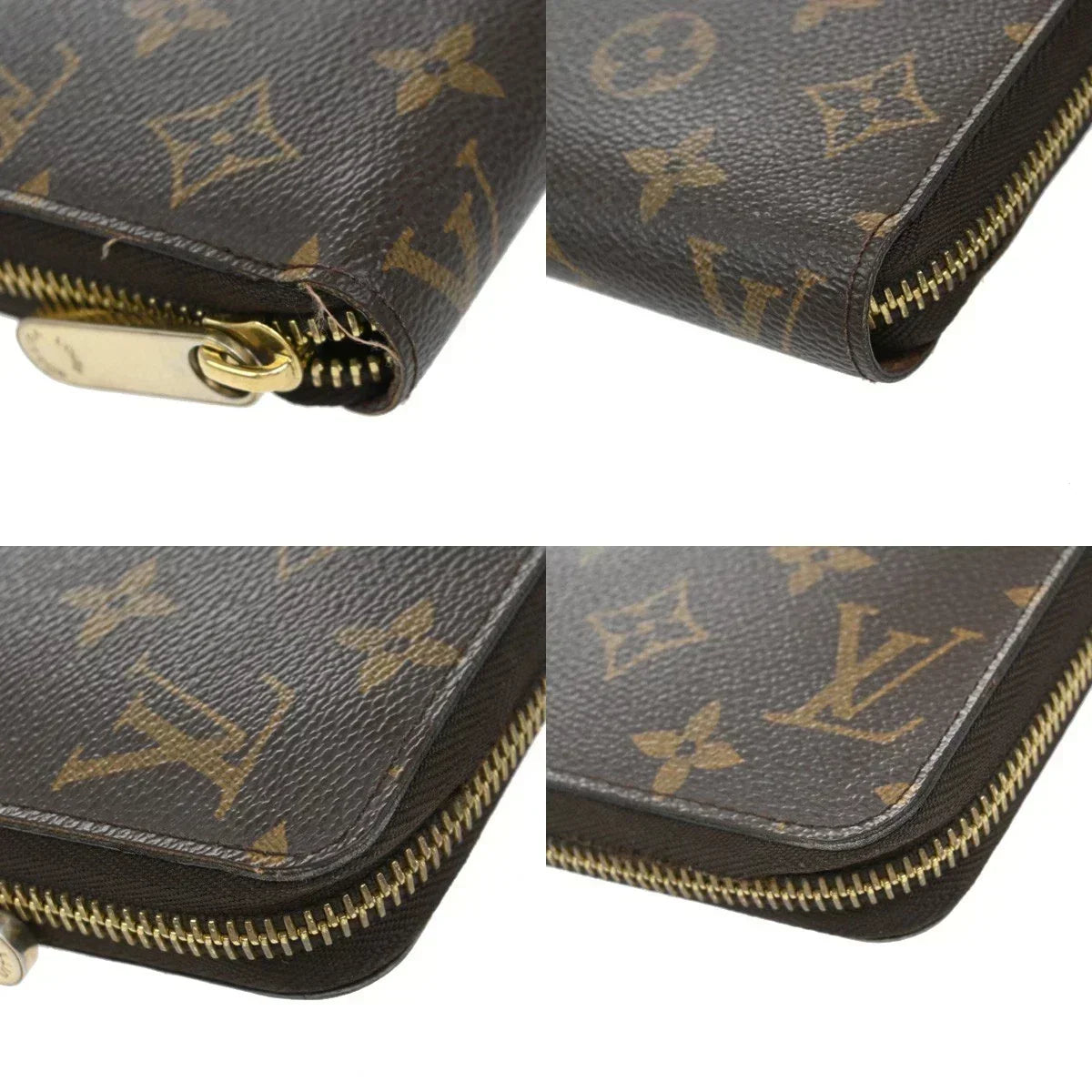 Louis Vuitton Monogram Zippy Long Wallet – Brown Leather Zip Around