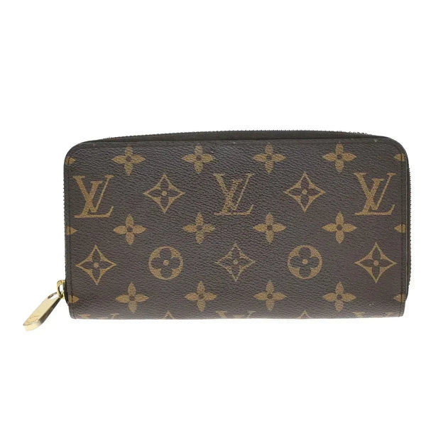 Louis Vuitton Monogram Zippy Long Wallet – Brown Leather Zip Around